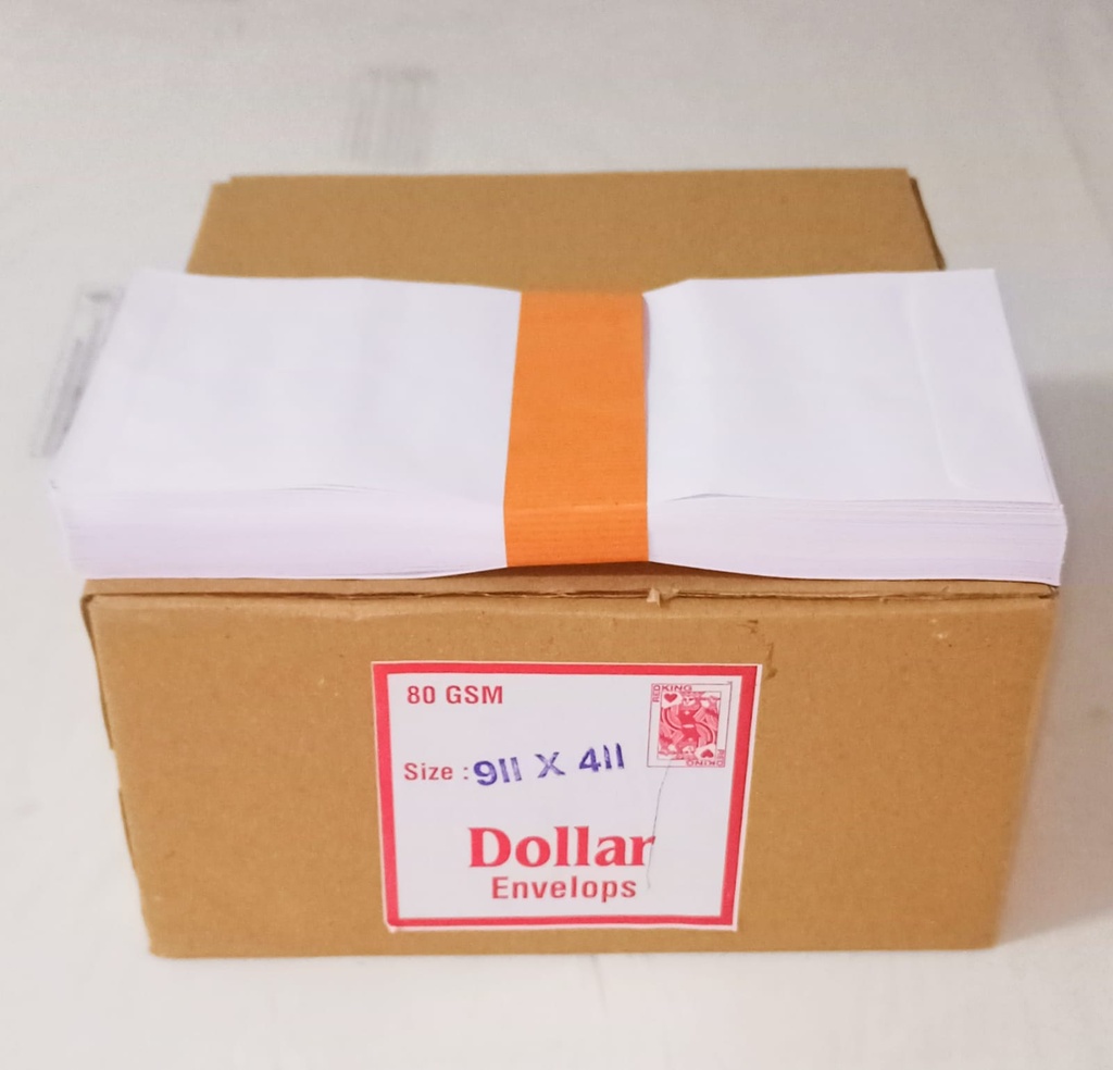 9.5x4.25 Dollar Envelopes 80 Gsm-Pack of 100