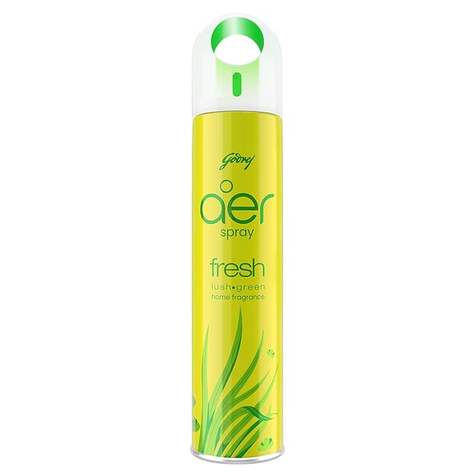 Godrej Aer Spray Room Freshener-Fresh Lush Green (220ml/126g)