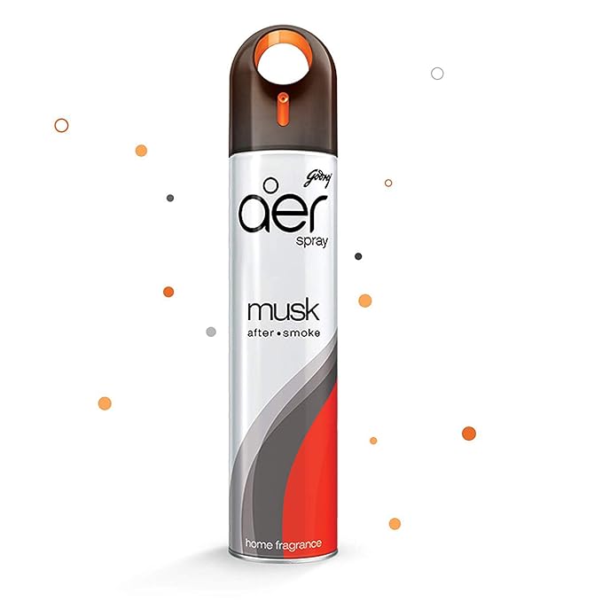 Godrej Aer Spray Room Freshener-Musk After Smoke 220ml/126g (B24)