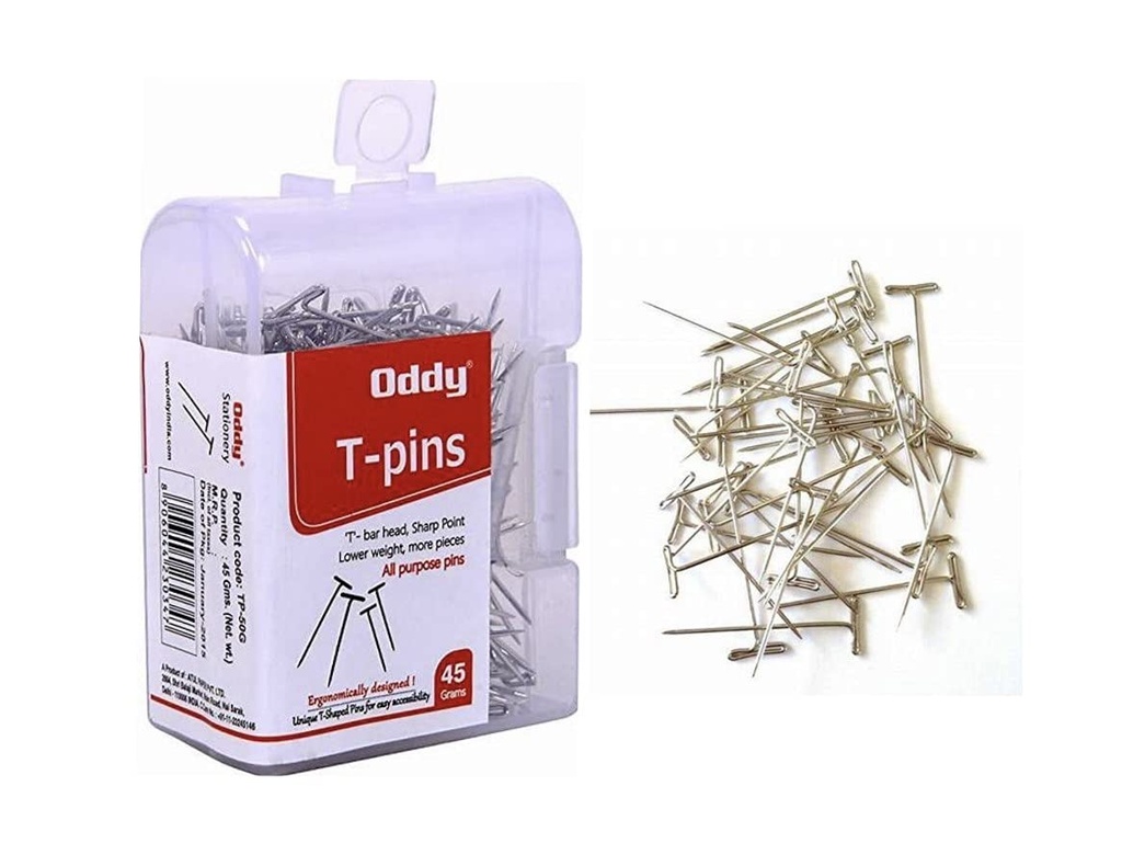 Oddy T-Shaped Pin (T Pin) 50 Gram / TP-50G (B50)