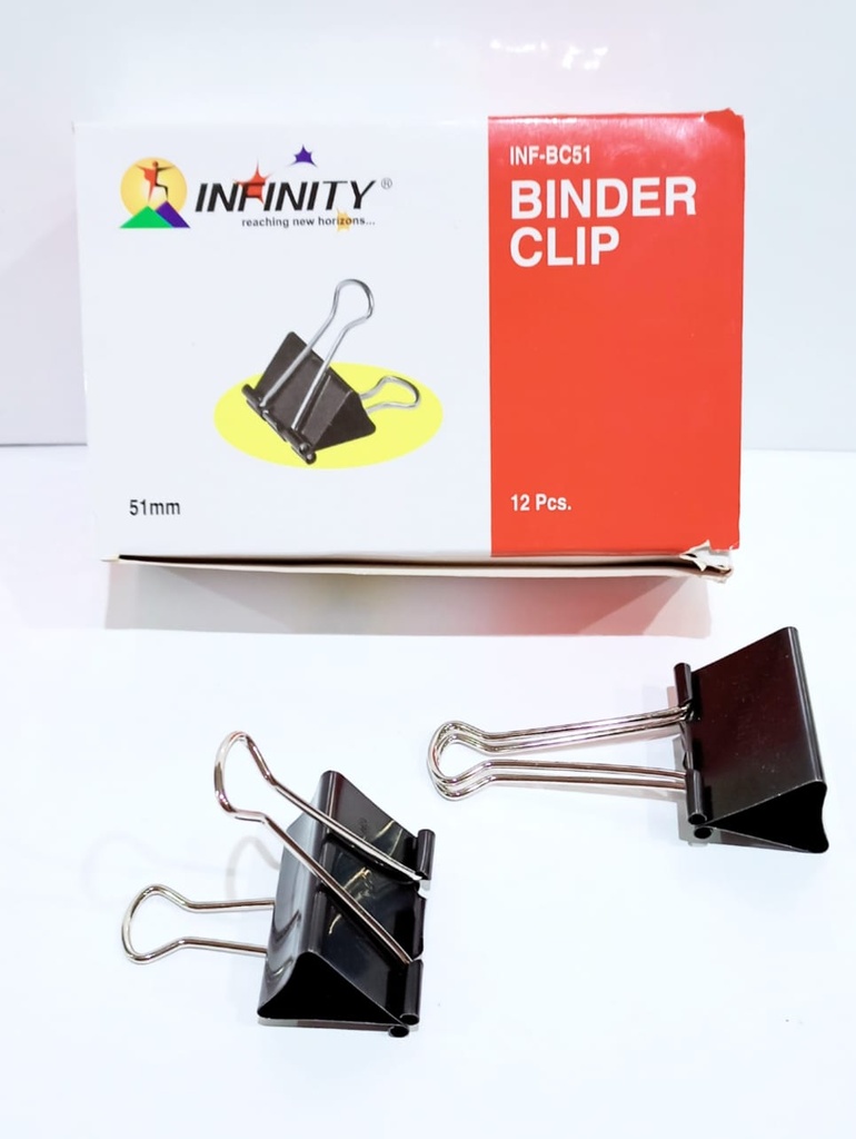 Infinity Binder Clip 51mm-Pack Of 12 (B12)