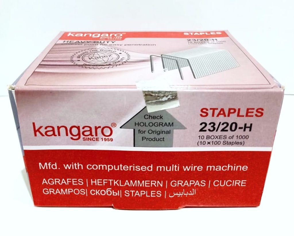 Kangaroo Stapler Pin 23/20-Pack Of 10