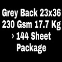 Grey Back 23x36 230 Gsm 17.7 Kg