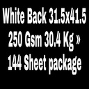 White Back 31.5x41.5 250 Gsm 30.4 Kg