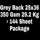 Grey Back 25x36 350 Gsm 29.2 Kg