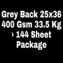 Grey Back 25x36 400 Gsm 33.5 Kg