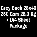 Grey Back 28x40 250 Gsm 26.0 Kg