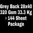 Grey Back 28x40 320 Gsm 33.3 Kg