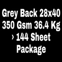 Grey Back 28x40 350 Gsm 36.4 Kg