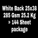 White Back 25x38 285 Gsm 25.2 Kg