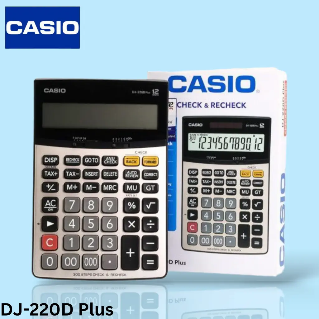 Casio DJ-220D Plus (12 Digits) Extra Large Display Calculator