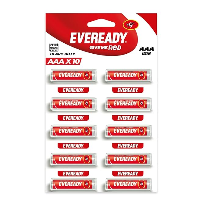Eveready Battery Red AAA 1012 (Pack Of 10)