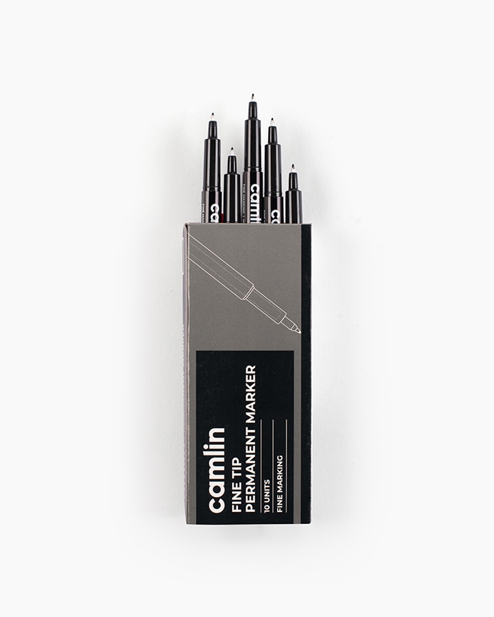 Camlin CD Marker Black-Pack Of 10