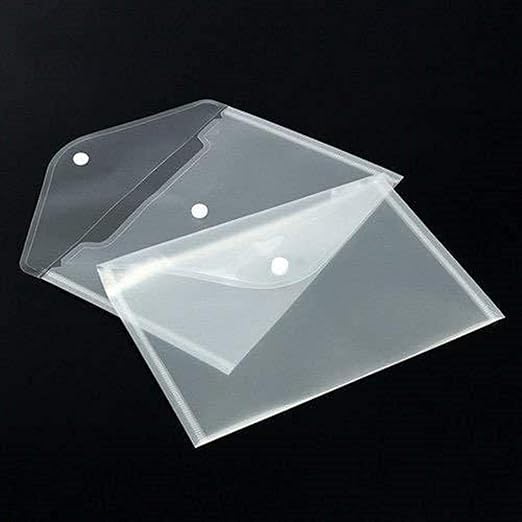 Infinity Cheque Book Folder My Clear Bag A5-Pack Of 12 (INF-CF720)