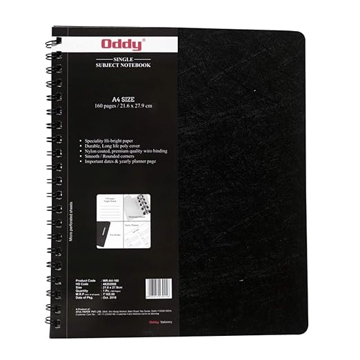 Oddy Wiro Notebook A4 160 Page Diary (B25)