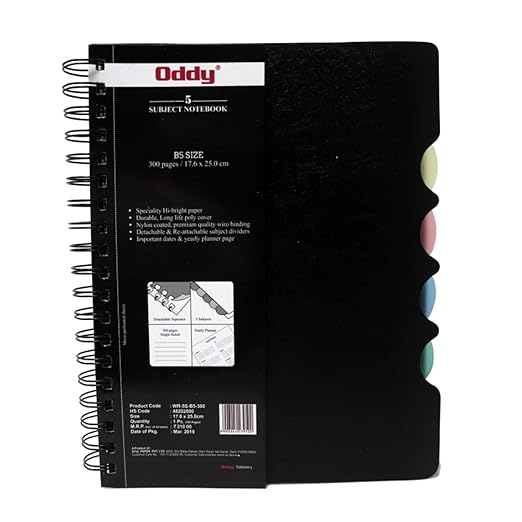 Oddy Wiro Notebook B5 300 Page Diary