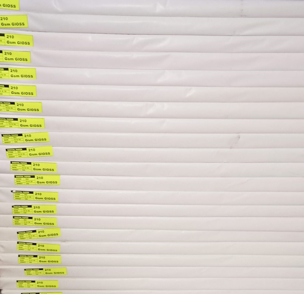 12X18 210 Gsm Gloss 5.9 Kg-Pack of 200