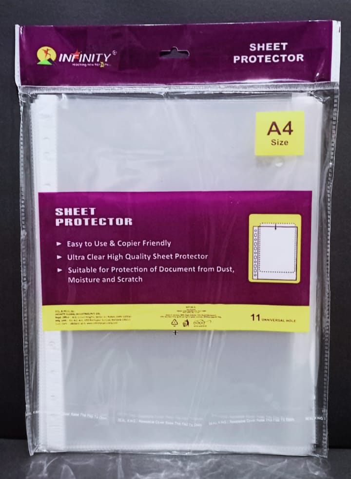 Infinity Sheet Protector 100 Micron A4-Pack Of 50 (B50)