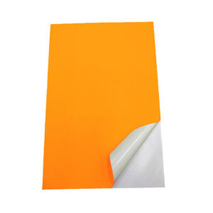 Oddy Fluorescent Sticker A4 Golden Yellow-Pack Of 100