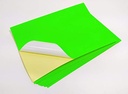Fluorescent Sticker A4 Green-Pack Of 100