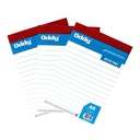 Oddy Writing Pad A6 80 Pages 1/16 Rulled Paper-Pack Of 5 (B38)