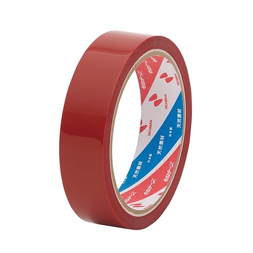 Redking Red Colour Cellotape 1 Inch 24mm x 36 Meter-Pack of 12