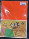 Orange Flourocent Paper A/4-100 Sheet