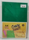 INC Fluorescent Paper Green A4 80 Gsm Pack Of 100 (B120)