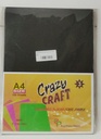 INC Fluorescent Paper Black A4 80 Gsm Pack Of 100 (B120)