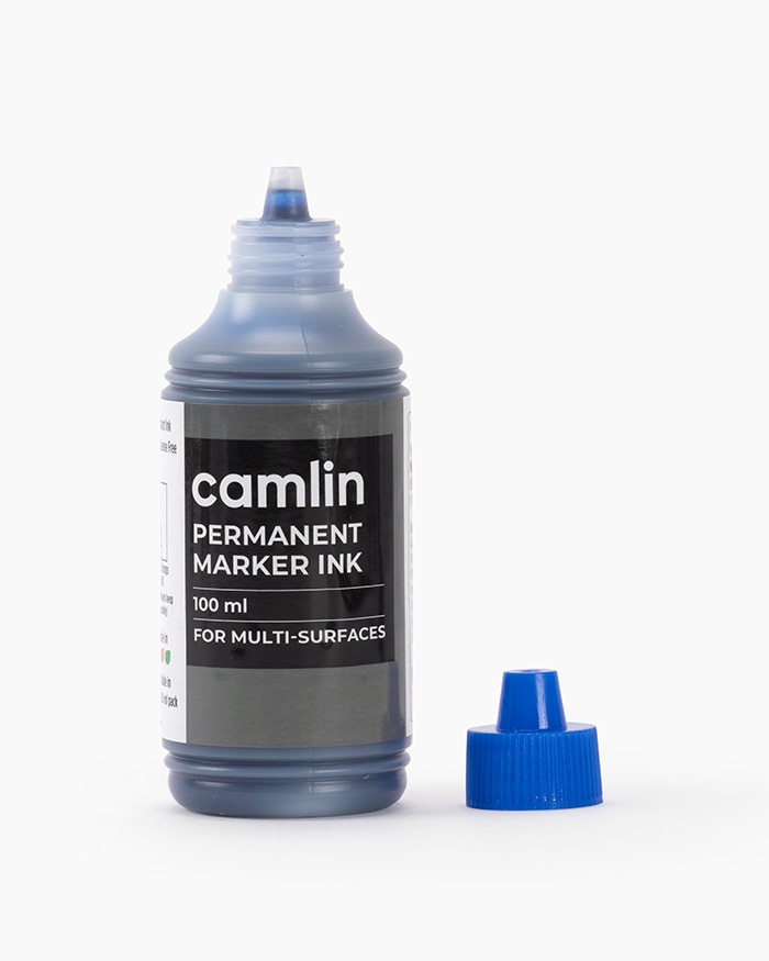 Camlin Permanent Marker Ink Blue 100ml (B10)