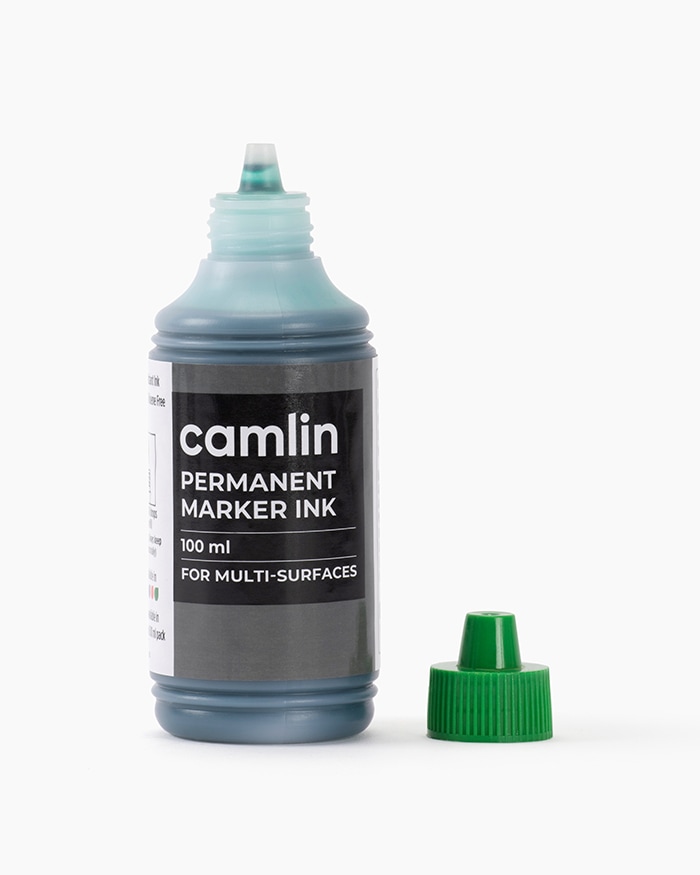 Camlin Permanent Marker Ink Green 100ml (B10)