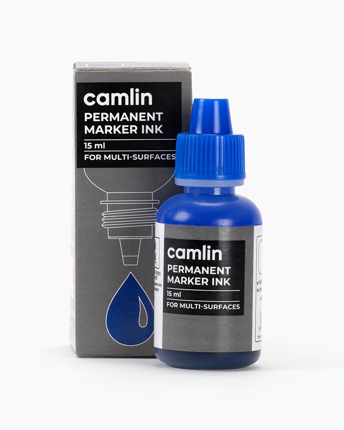 Camlin Permanent Marker Ink Blue 15ml (B40)