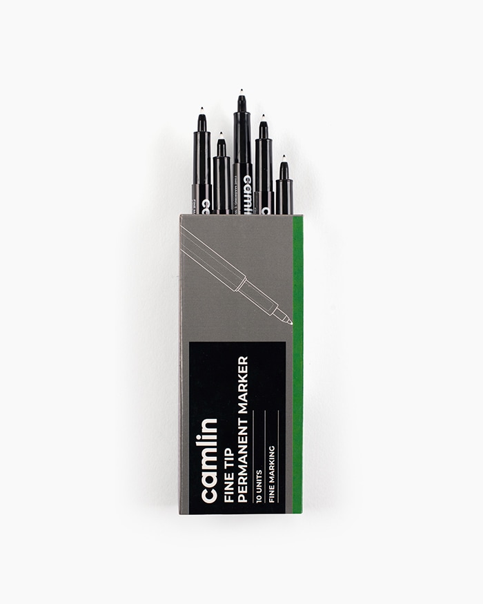Camlin CD Marker Green-Pack Of 10