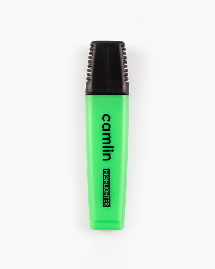 Camlin Highlighter Marker Pen Green-Pack Of 10
