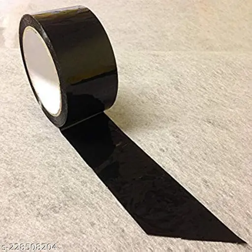 Redking Black Colour Cellotape 2 Inch 48mm x 36 Meter-Pack Of 6