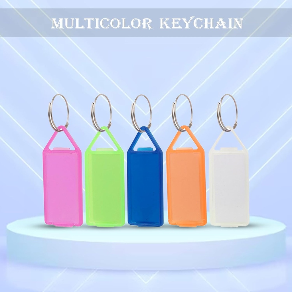 Kebica Plastic Key Ring (Keychain)-Pack Of 50