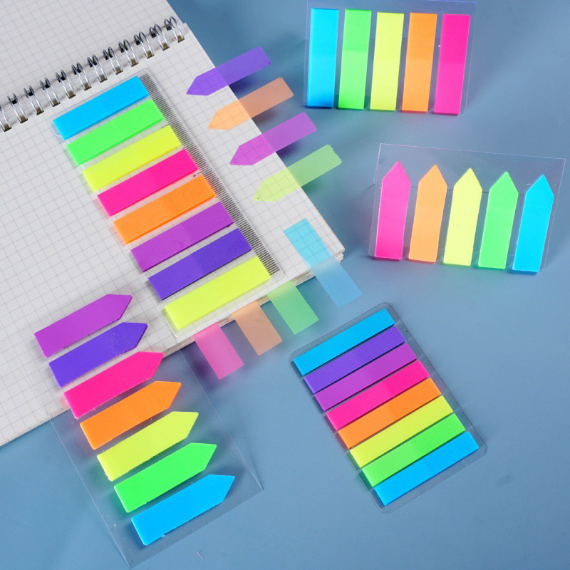 Oddy Sticky Notes 43mmx12mm 8 Colour (Film Index)