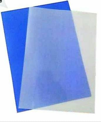 Oddy A4 Spiral Binding Sheet Blue+Transparent Set-Pack Of 100