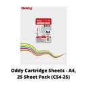 Oddy Cartridge Sheet Plain Snow White A4 140 Gsm-Pack of 25 (B90)