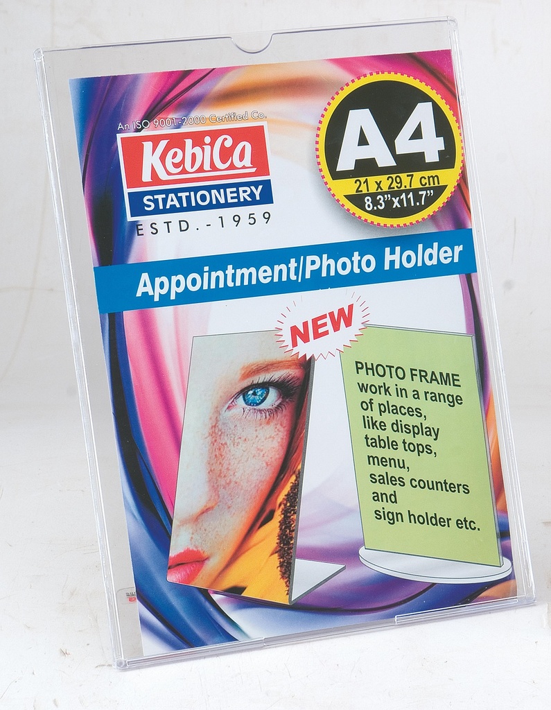 Kebica Appointment Photo Holder Stand A4-L Shape