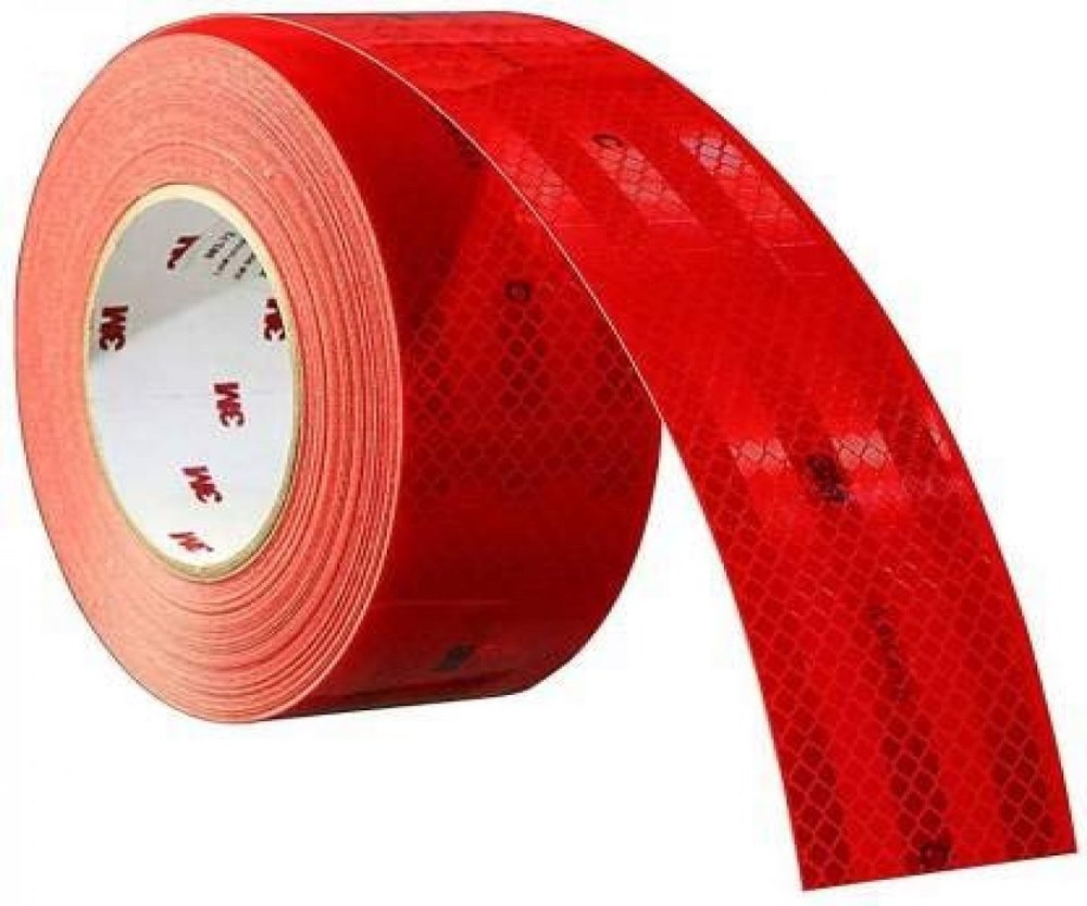 Kansuee Reflective Radium Tape Red 2 Inch 48mm x 22 Meter