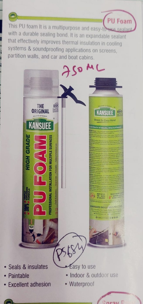 Kansuee PU Foam 750ml