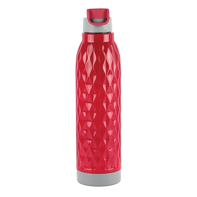 Cello Puro Wave Plastic Insulated Water Bottle 900ml