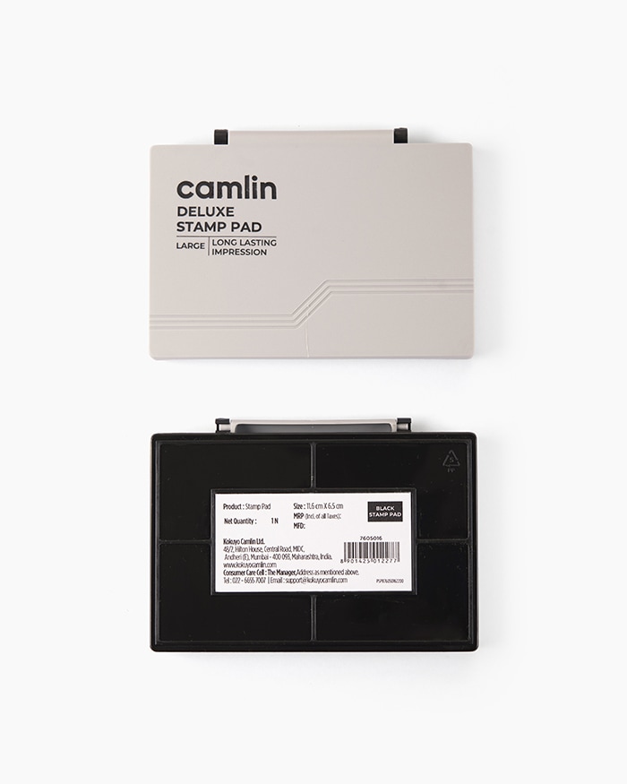 Camlin Stamp Pad Small Black No.1 88x54mm (B10)
