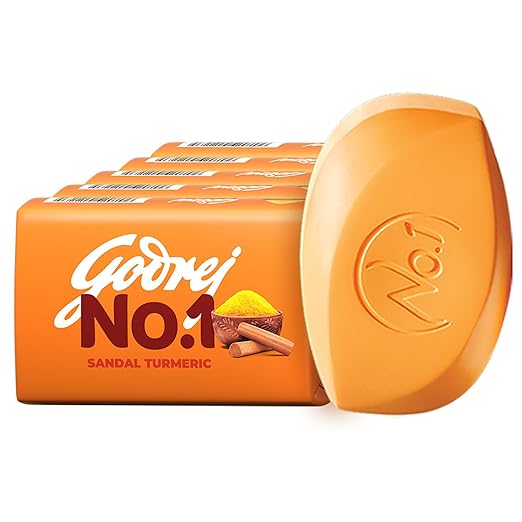 Godrej No.1 Sandal Turmeric Soap 100gm-Pack Of 5