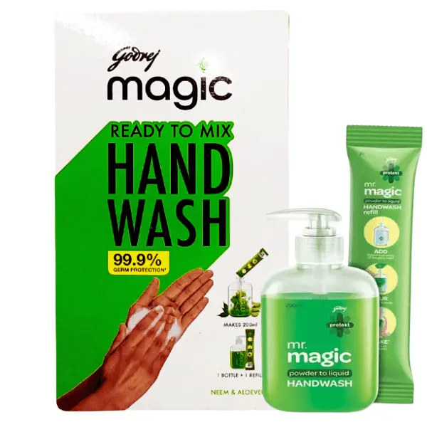 Godrej Protekt Mr.Magic Hand Wash Combi Pack Bottle+Refill (B48)