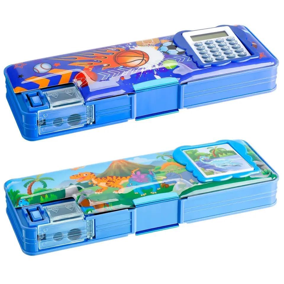 China Pencil Box with Calculator Compass (No Guarantee/Warranty)