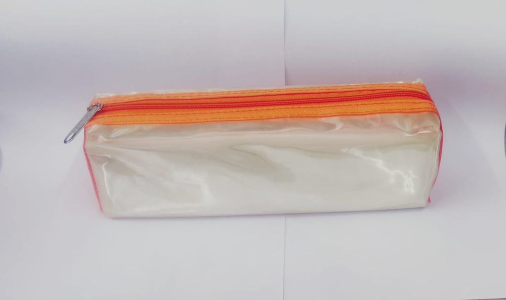 Pencil Pouch Plastic Chamki Transparent