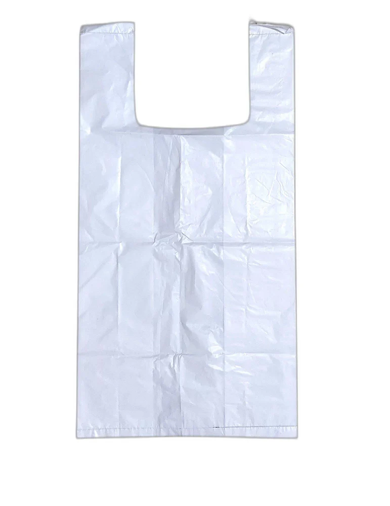 Milky White Plastic Carry Bag 8x10 (1kg)