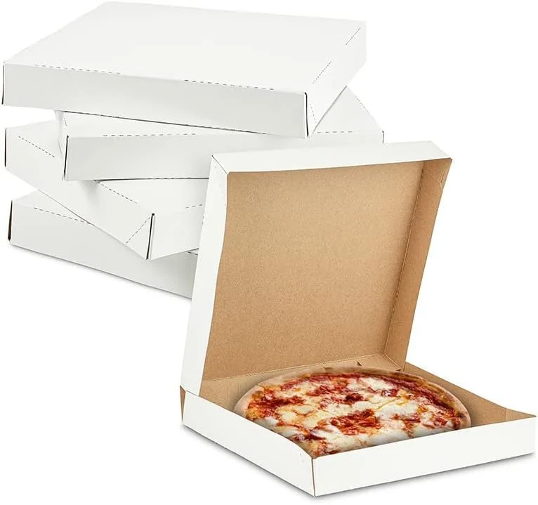 Pizza Box Duplex White 8x8x1.5-Pack Of 100